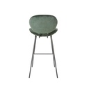 Siège haut design pour cuisine ou bar - Chaise Luna en velours vert robuste à Dakar