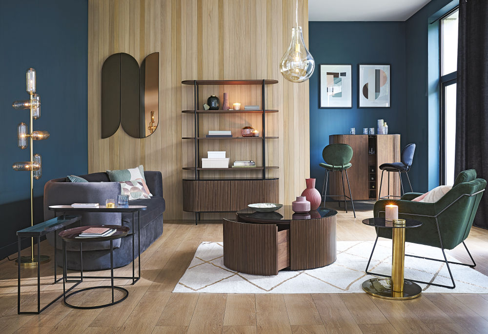 Structure métallique noire élégante - Chaise bar Luna pour décoration contemporaine au Sénégal