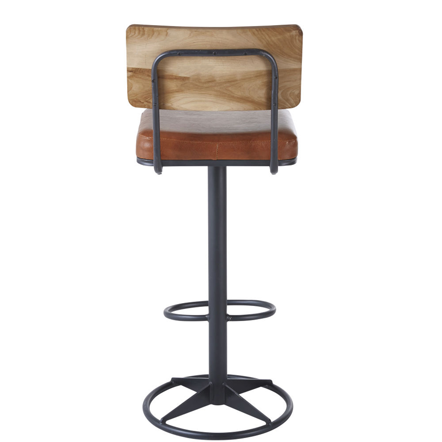 Mobilier design - Chaise bar HARVEY robuste avec finition noire pour intérieur au Sénégal