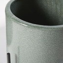 Pots en céramique verte et métal noir H43 pour décoration intérieure élégante à Dakar, Sénégal