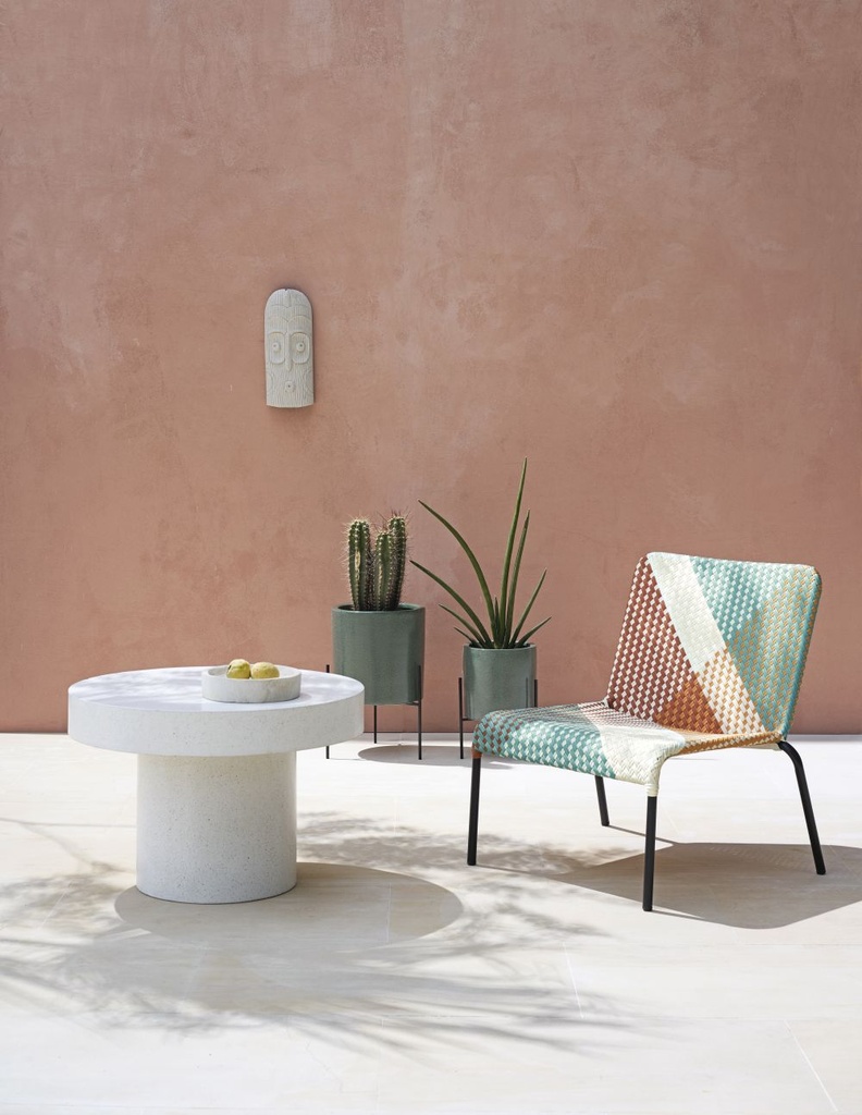 Mobilier design - Lot de 2 pots robustes avec finition naturelle pour salon ou bureau au Sénégal
