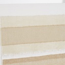 Toiles abstraites SOHANE peintes blanches, beiges et taupe (x4) pour décoration intérieure élégante à Dakar, Sénégal
