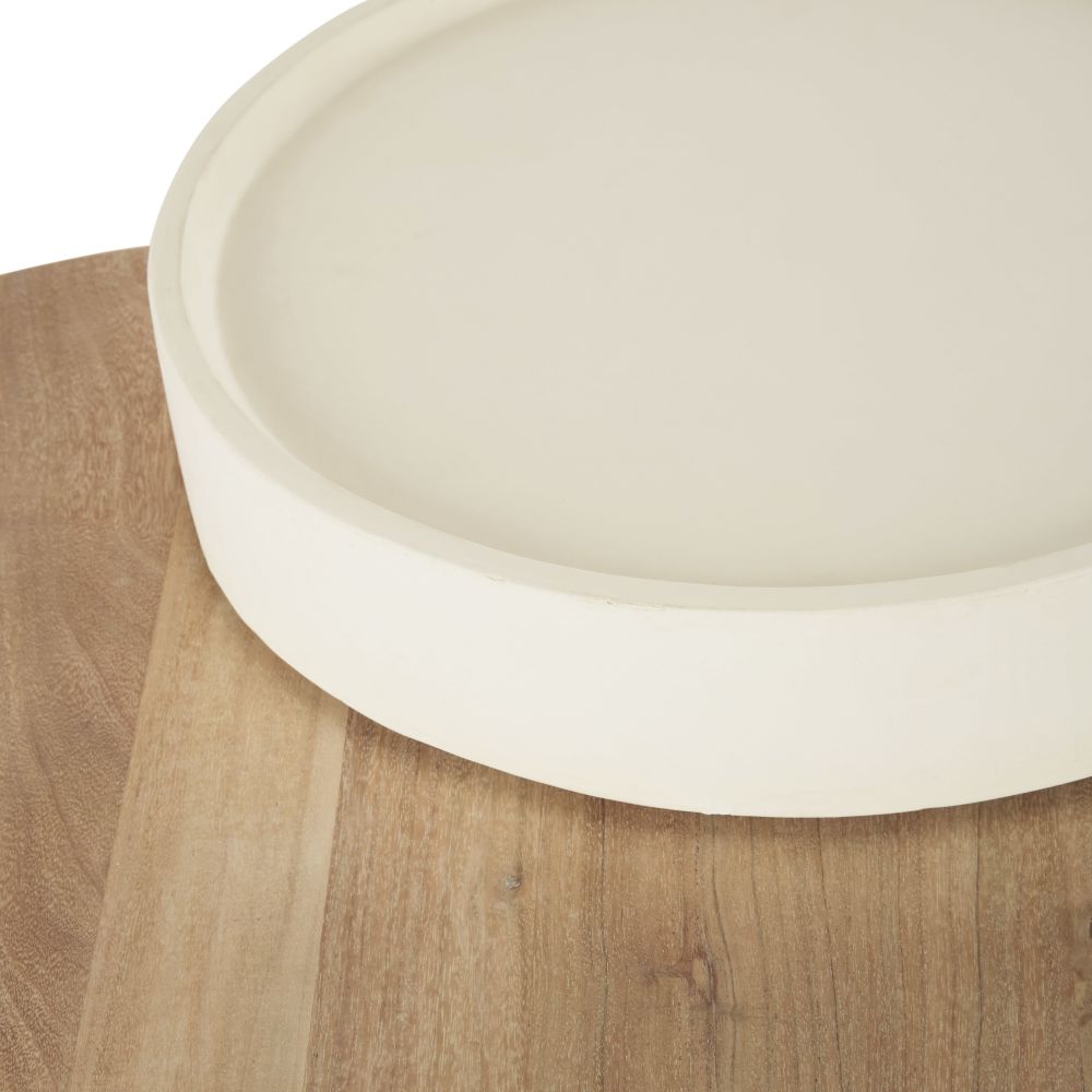 Mobilier design - Table basse SARTENE robuste avec finition bois naturel pour intérieur au Sénégal