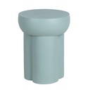 Bout de canapé KYLE en ciment bleu vert pour décoration intérieure industrielle à Dakar, Sénégal