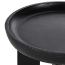 Mobilier design - Bout de canapé LEON robuste avec finition bois noir pour salon moderne au Sénégal