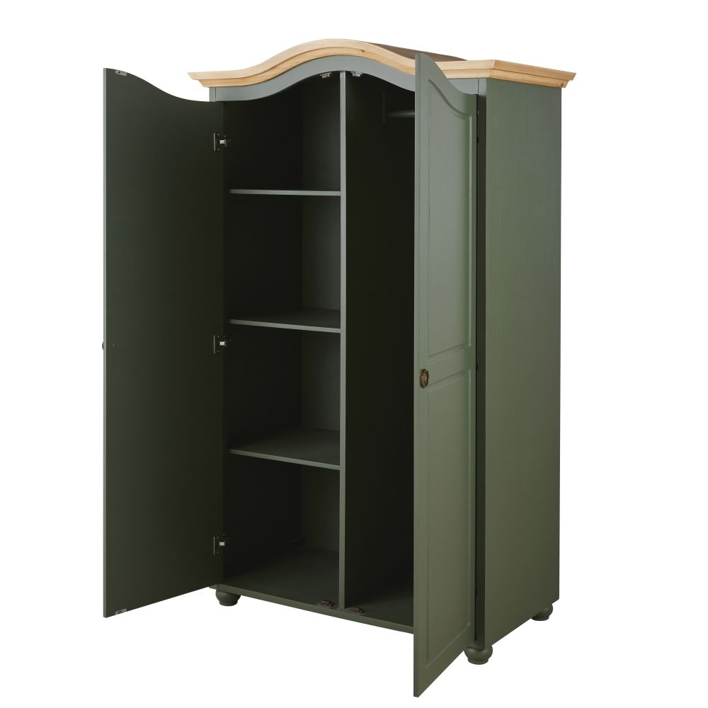 Armoire GUSTAVIA 2 portes en vert kaki pour décoration intérieure élégante à Dakar, Sénégal