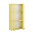 Mobilier design - Étagère robuste couleur jaune pour salon ou cuisine élégante au Sénégal