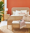 Siège contemporain - Lit vintage en rotin pour un style bohème chic au Sénégal