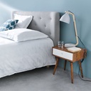 Confort visuel et authenticité - Tête de lit ICEBERG pour une ambiance cosy dans votre espace à Dakar