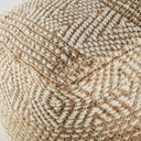 Mobilier design - Pouf robuste en fibres naturelles pour salon ou chambre moderne au Sénégal