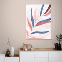 Toile feuilles XXL couleur multicolore