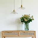 Vase Bal pm en verre vert clair