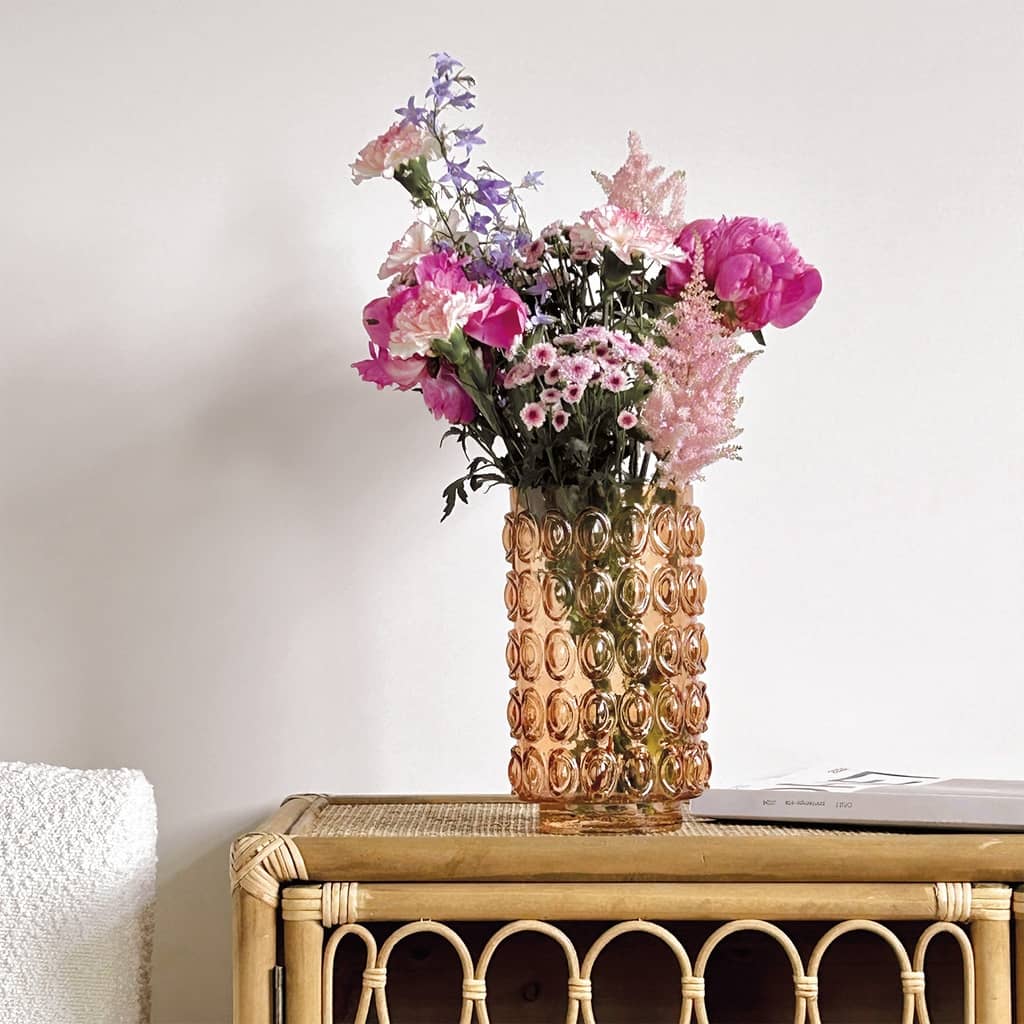 Vase Bal pm en verre marron