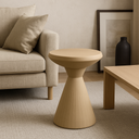 Bout de canapé Nova en métal beige