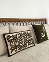 Coussin rectangle Influence fleurs vert