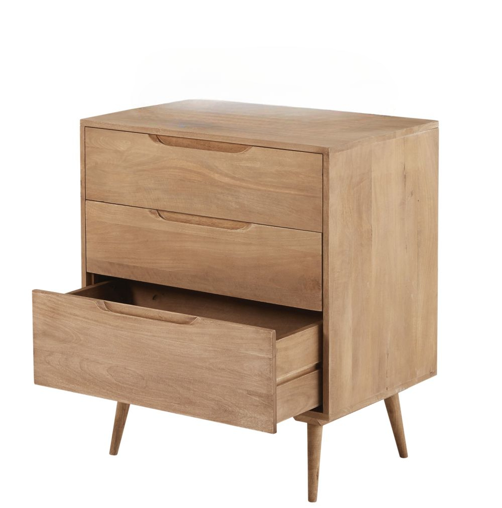 Commode Trocadero 3 tiroirs en manguier massif