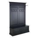 Meuble d'entrée Cambronne 2 portes noir, design moderne, 210x139 cm - Dakar, Sénégal
