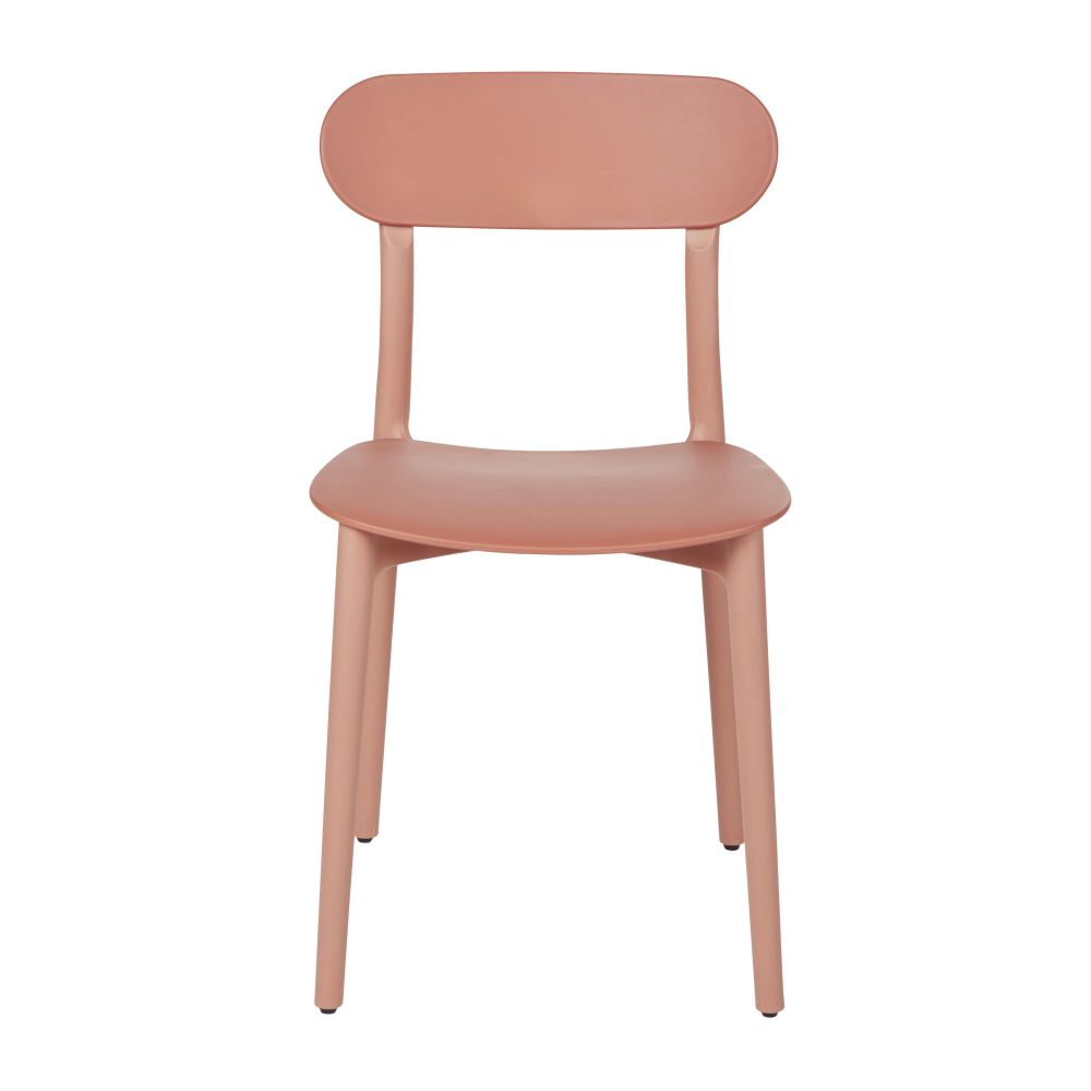 Chaise Eve design en polypropylène terracotta