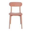Chaise Eve design en polypropylène terracotta