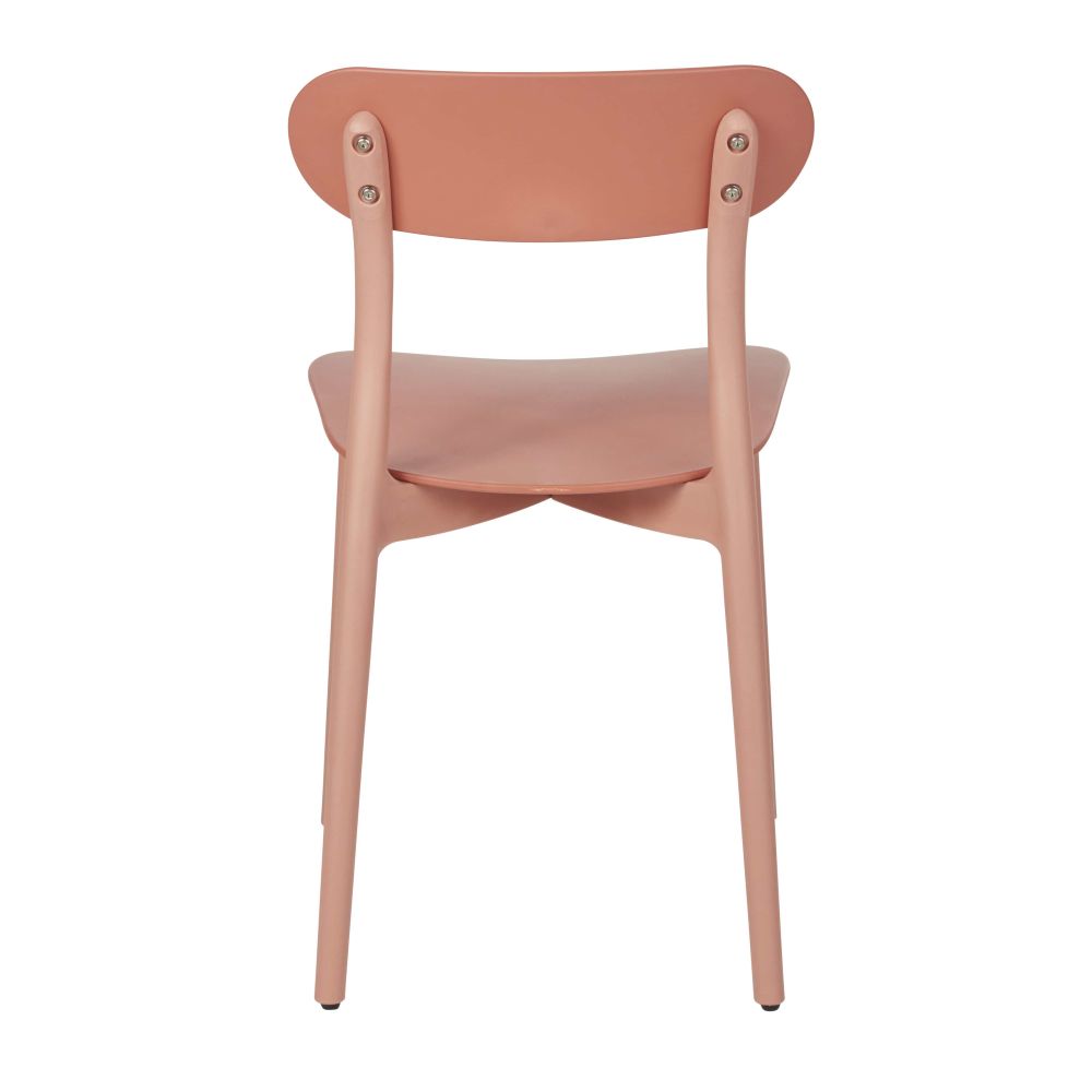 Chaise Eve design en polypropylène terracotta