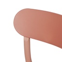 Chaise Eve design en polypropylène terracotta