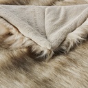 IMEON - Plaid imitation fourrure marron glacé 150x180