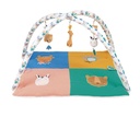 Tapis d'éveil Madrid bébé carré animaux multicolores