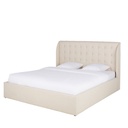 Lit coffre sommier inclus bois de pin blanc 160x200 cm
