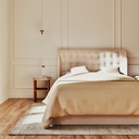 Lit coffre sommier inclus bois de pin blanc 160x200 cm
