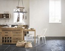 Billot de cuisine Aubagne en pin recyclé effet vieilli, 2 portes 4 tiroirs