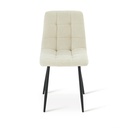 Chaise Alice en tissu beige foncé