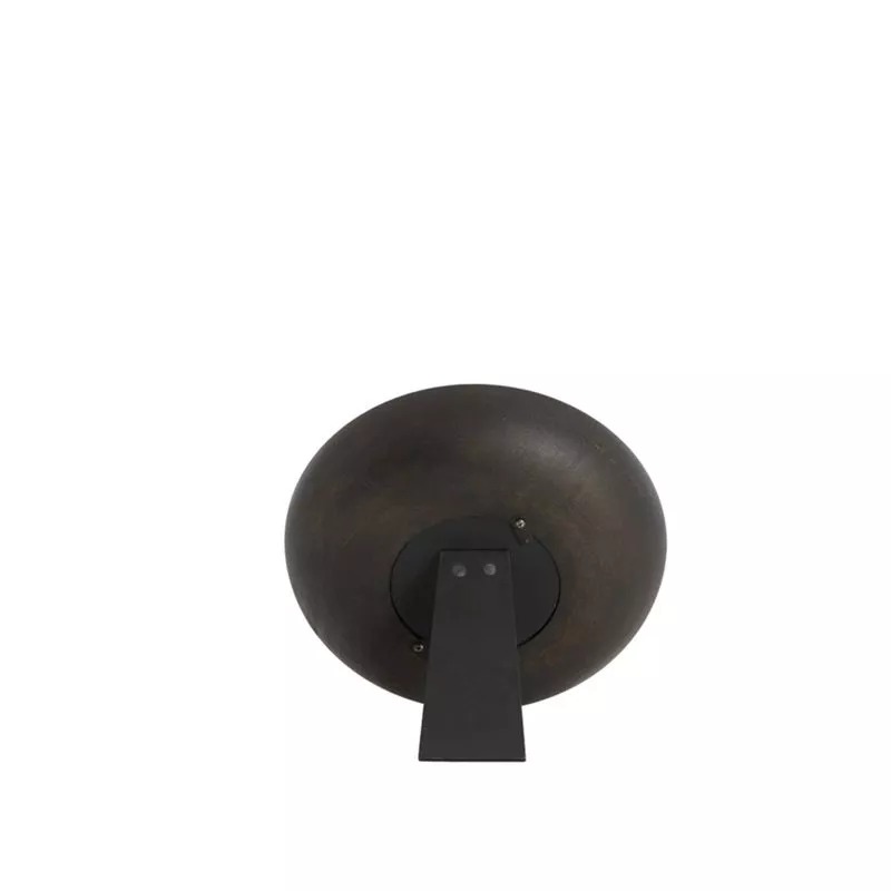 Horloge Veti en bois manguier teinté foncé