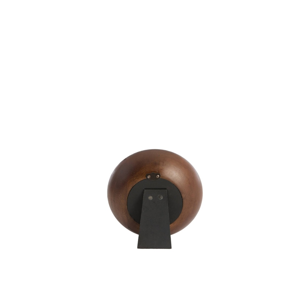 Horloge Veti en bois manguier teinté marron