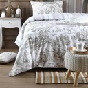 Tapis Bucarest en jute naturel et coton blanc 300x250cm
