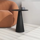 Table d'appoint Inno en fer forgé et plateau rond en métal