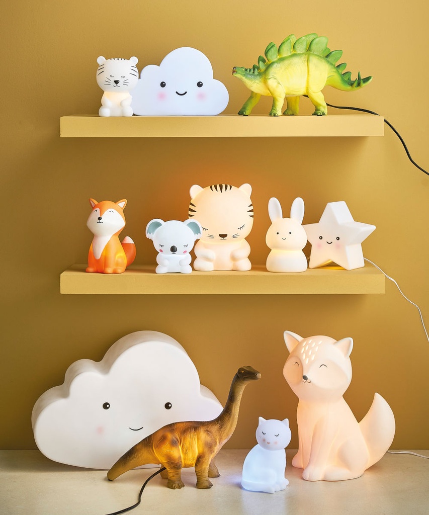 Lampe Mani en céramique tigre blanche et noire H14