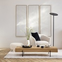 Tapis Mouty shaggy effet bouclé blanc 160x230