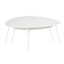 Tables basses gigognes Lumpa de jardin en acier blanc