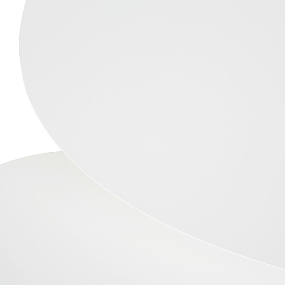 Tables basses gigognes Lumpa de jardin en acier blanc