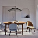 Table à manger Griffith ronde extensible 6/8 personnes L120/165