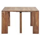 Table console Stockholm extensible en sheesham massif 2/6 personnes L40/160