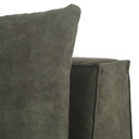 Chauffeuse Barack pour canapé modulable en velours marbré vert