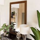 Miroir Tanzania en paulownia clair 105x181