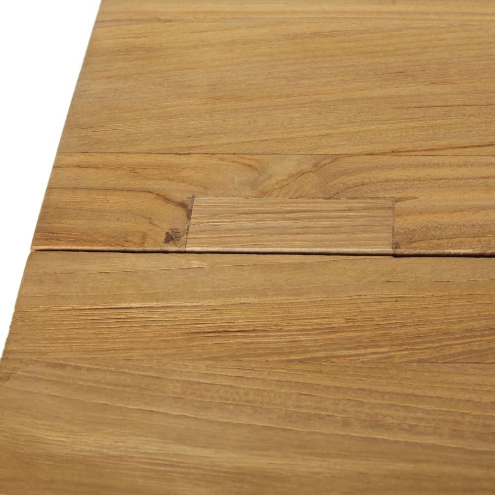 Table de jardin Tecka en bois 8 personnes en teck recyclé L200