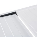 EXTENSO - Table de jardin extensible en aluminium blanc 6/12 personnes
