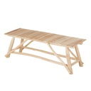 Banc Refuge en bois recyclé en teck