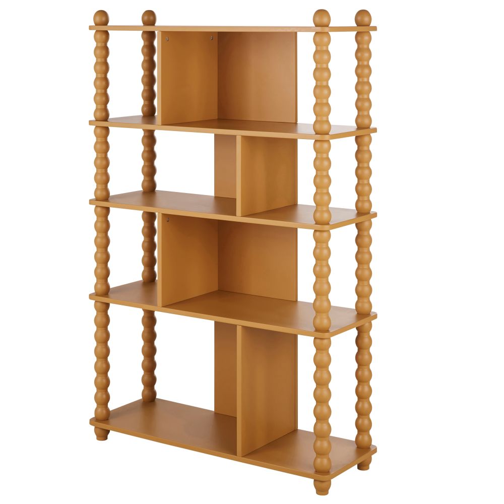Etagère Arabelle en bois jaune ocre