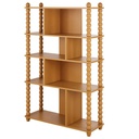 Etagère Arabelle en bois jaune ocre