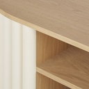 Meuble TV Caldera en rondins blancs