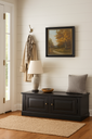 Meuble TV Cambronne en bois 2 portes noir